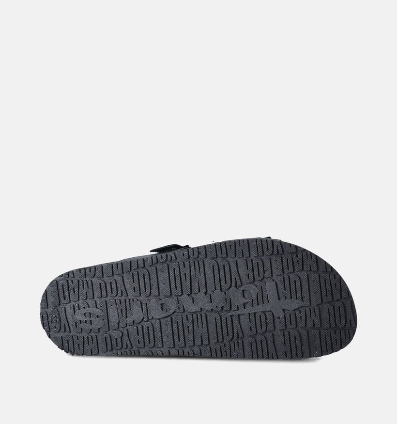 Tamaris Zwarte Platte slippers voor dames (356930) - geschikt voor steunzolen