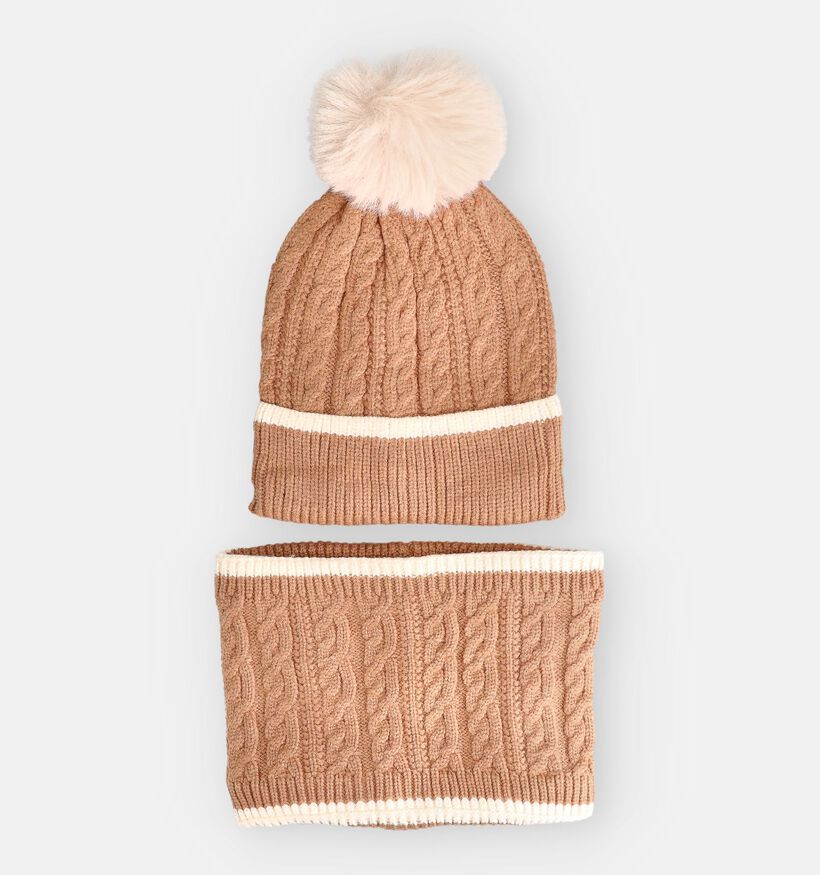 Little David Ecru/Bruine Winterset (Sjaal, Muts & Handschoenen) voor meisjes (382974)