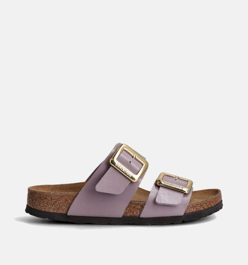 Birkenstock Sydney Cushion Buckle Paarse Slippers voor dames (357604)