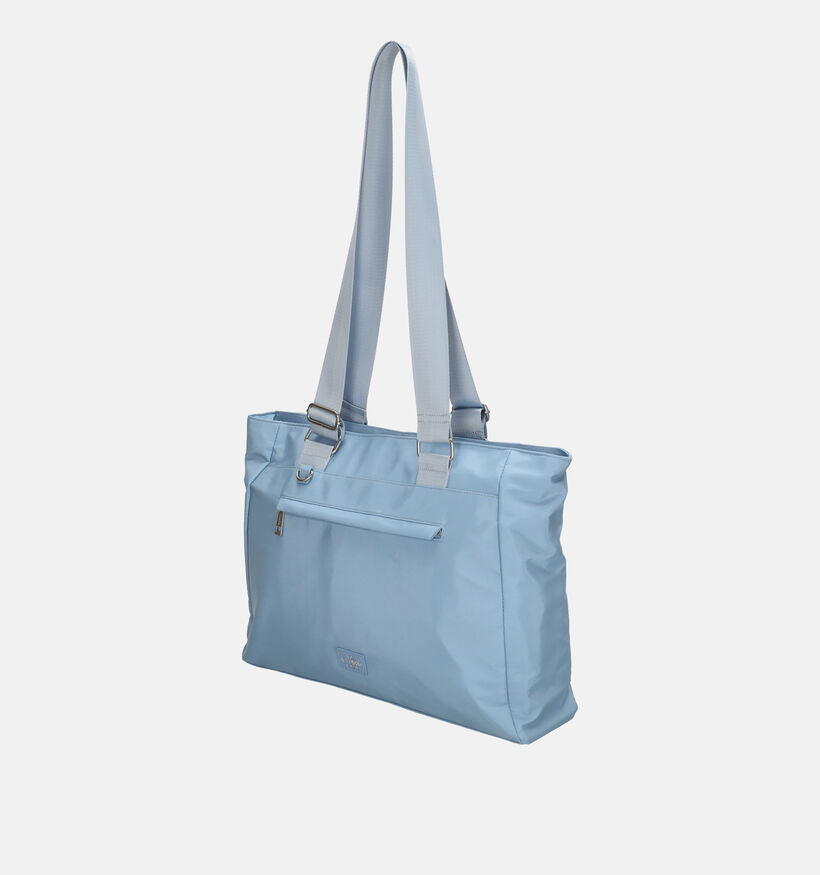 Charm Blauwe Shopper tas met rits voor dames (348914)
