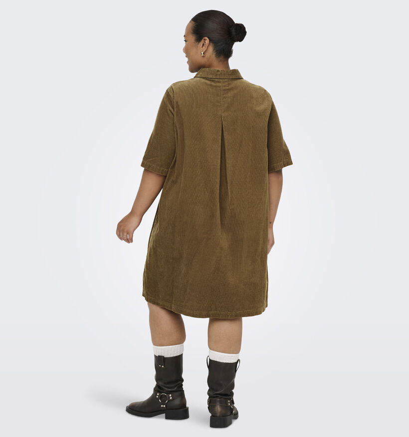 ONLY Carmakoma Bruine Hemdjurk voor dames (371846)