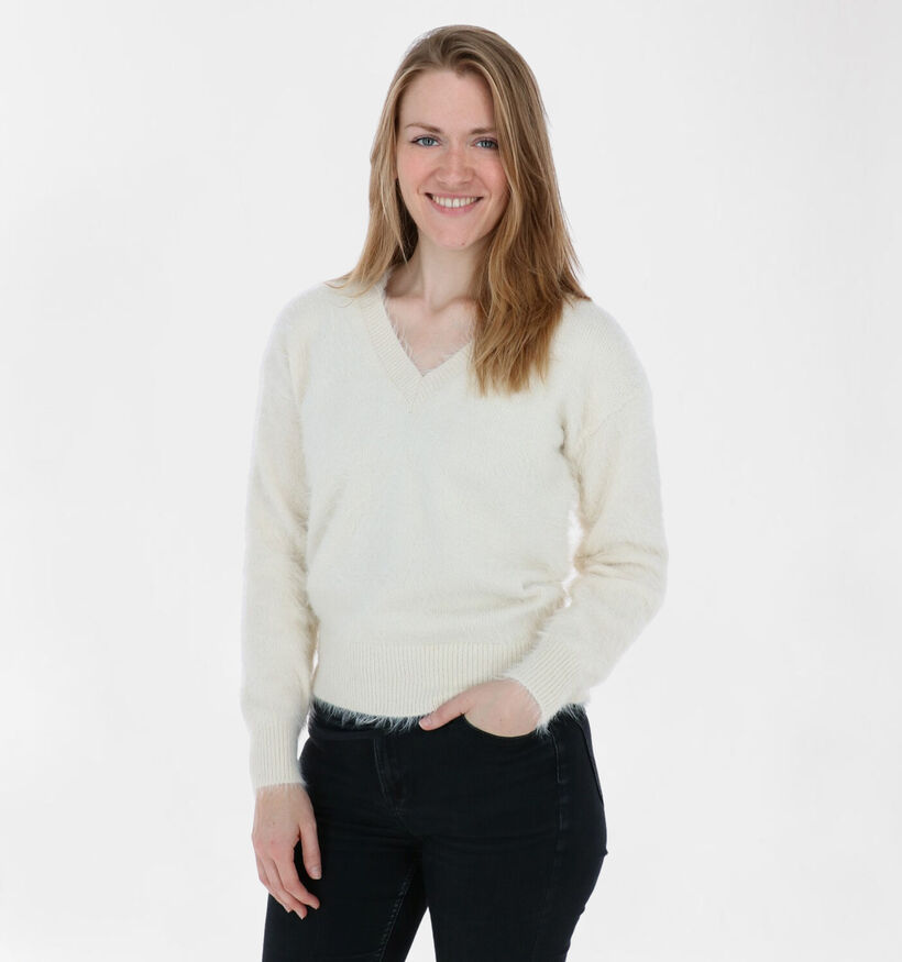 Vero Moda Poilu Pull en Marron (284390)