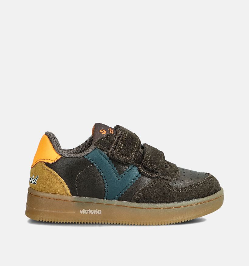 Victoria Bruine Velcroschoenen voor jongens, meisjes (363414) - geschikt voor steunzolen