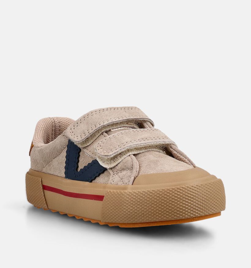 Victoria Baskets basses en Beige pour gar&ccedil;ons (379100) - pour semelles orthop&eacute;diques