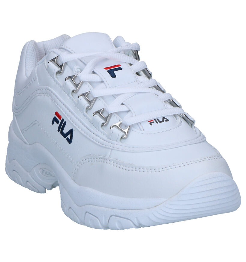 Fila Strada Low Witte Sneakers in leer (265577)