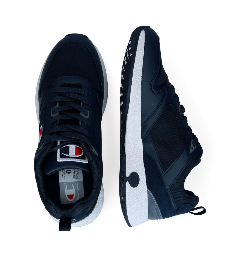 Champion Anaheim Low Baskets en Bleu pour hommes (294593) - pour semelles orthopédiques