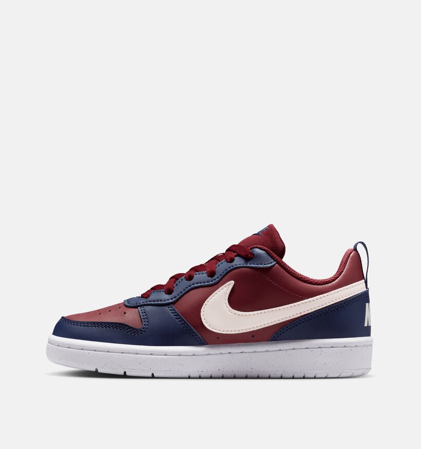 Nike Court Borough Baskets en Rouge/Bleu pour filles, garçons (359835) - pour semelles orthopédiques