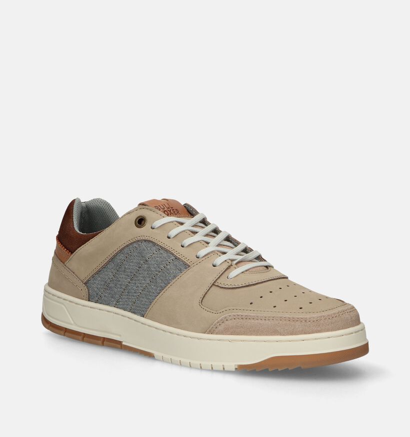 Bullboxer Beige Veterschoenen voor heren (338847) - geschikt voor steunzolen