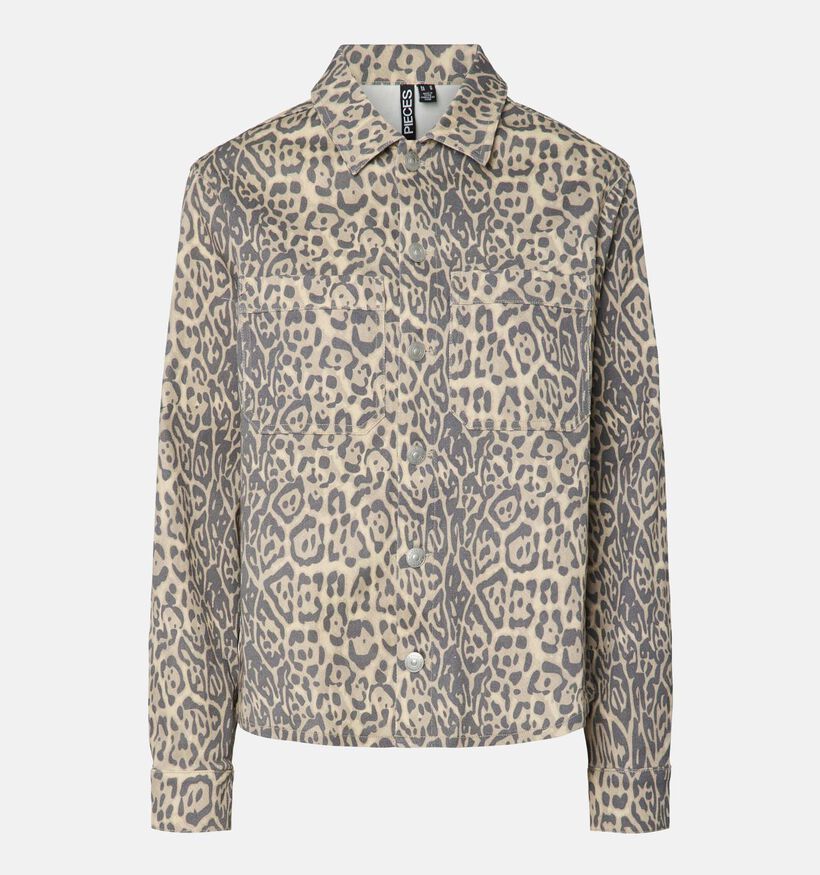 Pieces Fia Bruin Denim hemd voor dames (354087)