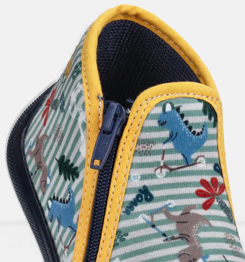 Milo & Mila Zoo Pantoufles pour b&eacute;b&eacute; en Vert pour filles, gar&ccedil;ons (374932) - pour semelles orthop&eacute;diques