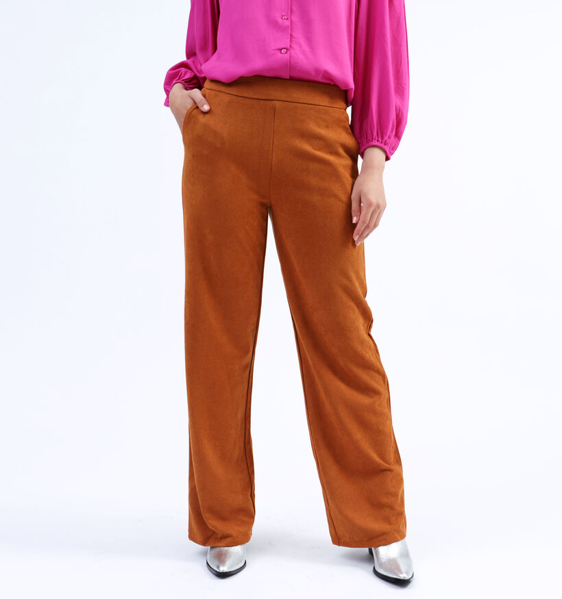 Vila Sudas Pantalon large en Cognac pour femmes (328859)