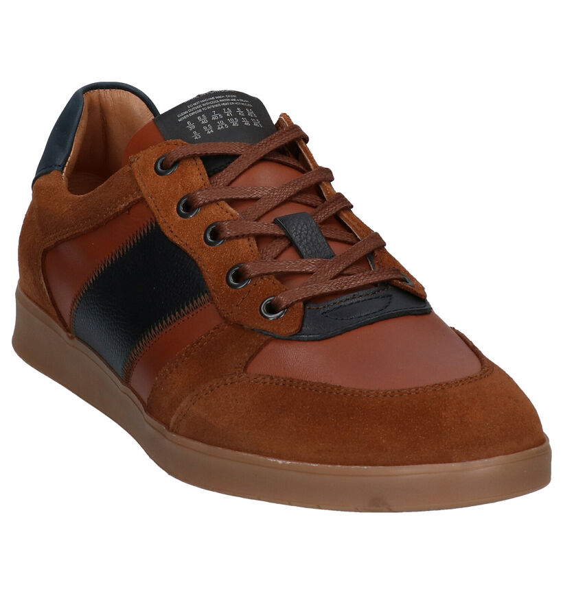 Borgo Sport Montreal Cognac Veterschoenen voor heren (281389) - geschikt voor steunzolen