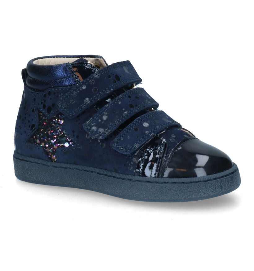 STONES and BONES Edata Chaussures à Velcro en Bleu pour filles (313930) - pour semelles orthopédiques