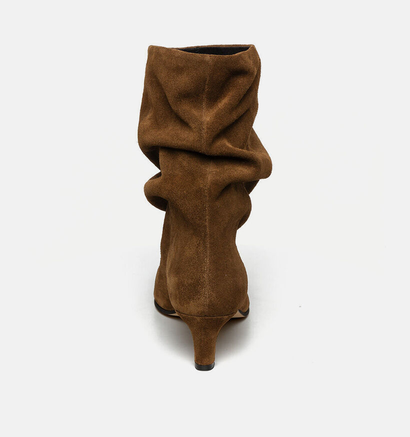 Steve Madden Vexa Bottines en Brun fonc&eacute; pour femmes (378168)