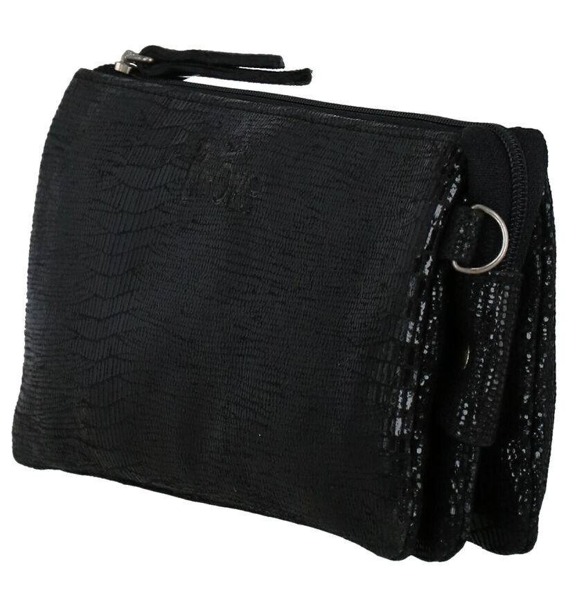 Via Limone Lizard Sac Porté Croisé en Noir en nubuck (270746)