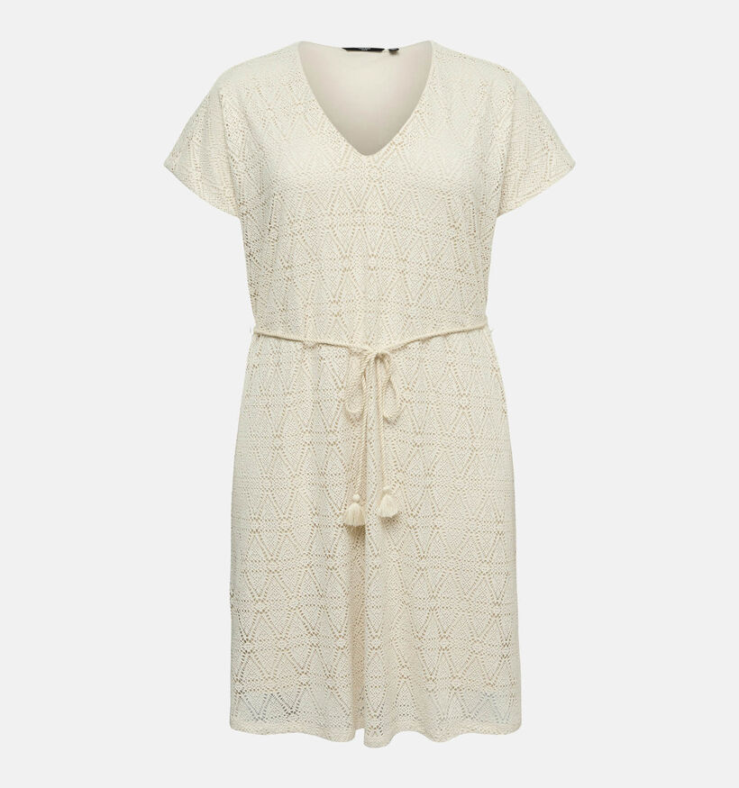 Vero Moda Curve Maya Robe en Beige pour femmes (369330)