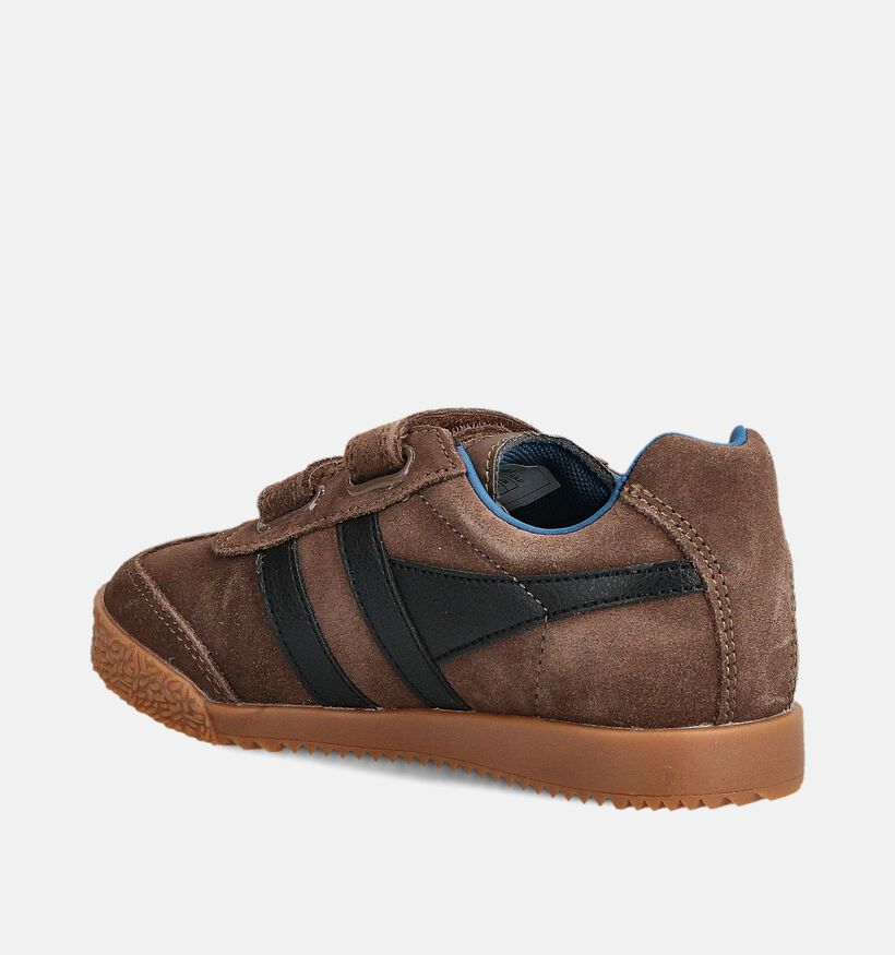 Gola Harrier Strap Chaussures à scratch en Marron pour filles, garçons (360989)