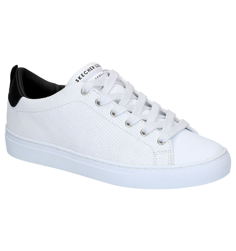 Skechers Side Street Chaussures à lacets en Blanc en simili cuir (291943)