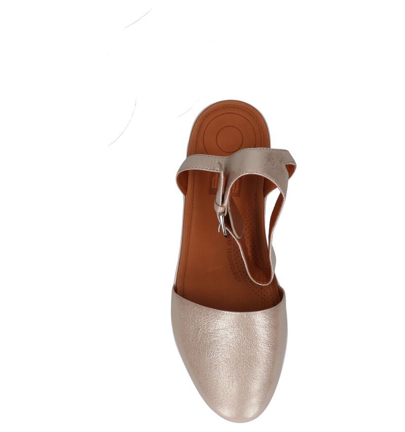 FitFlop Sandales à talons en Or rose en cuir (212810)