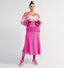 Millenium Fuchsia Satijnen Rok voor dames (330397)