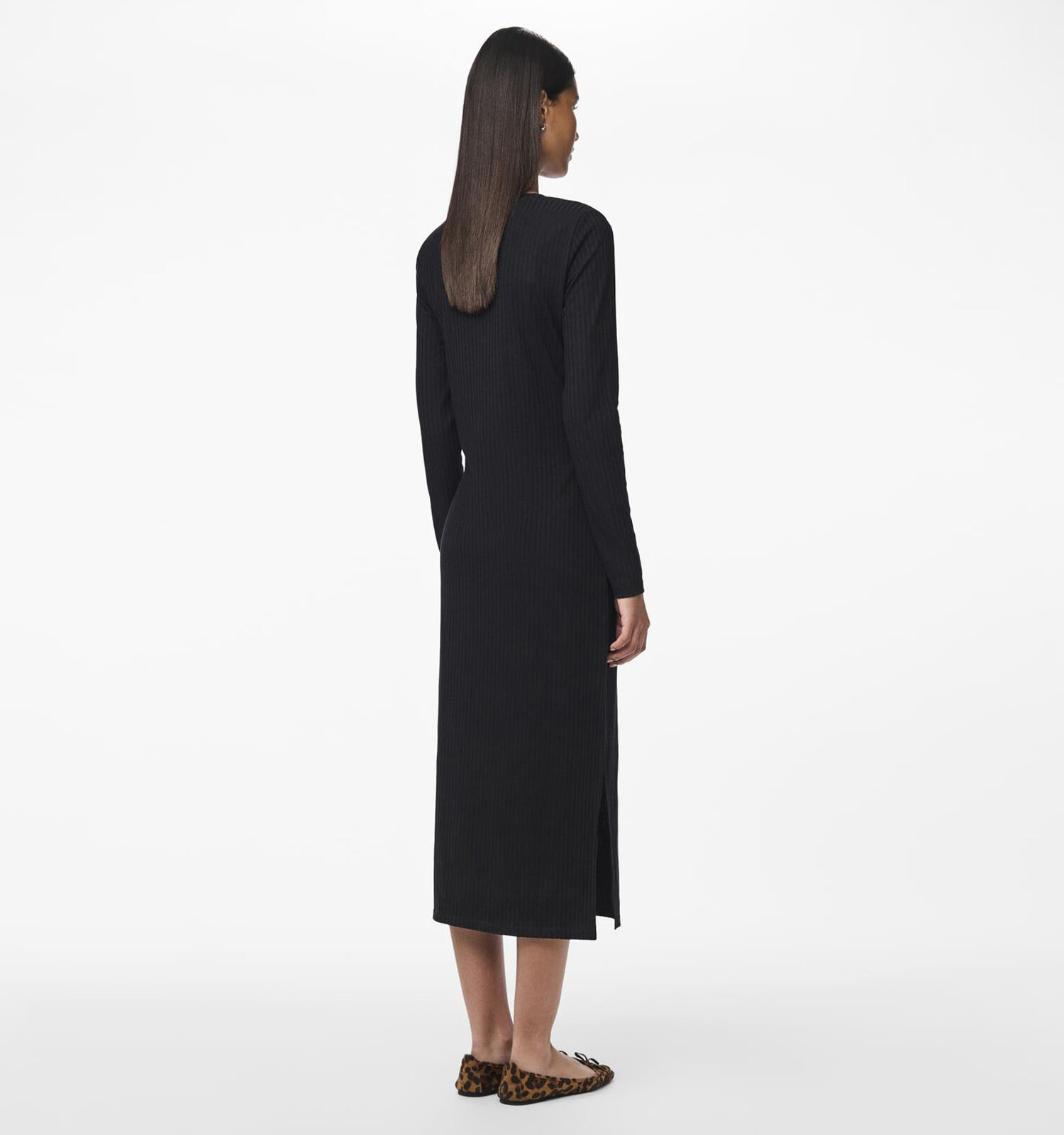 Pieces Kylie Zwarte Lange jurk Dames Kleedjes Online op TORFS.BE