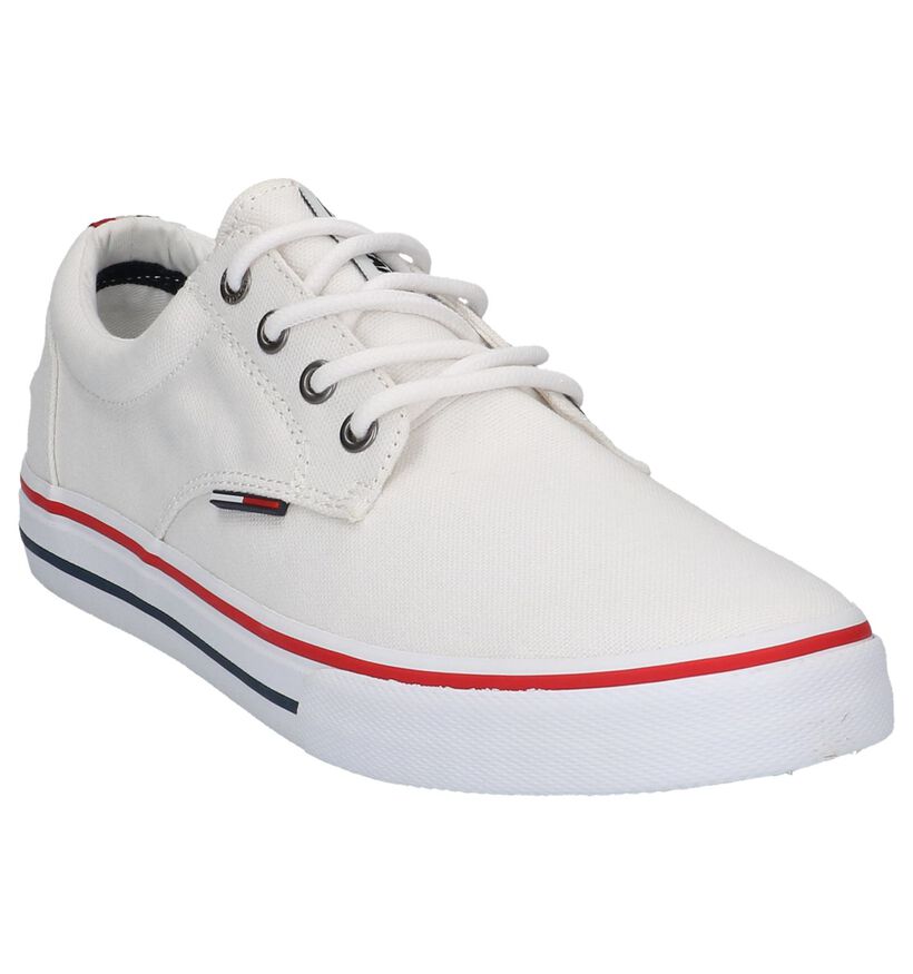 Tommy Jeans Baskets basses en Blanc en textile (212282)