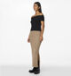 Pieces Niko Taupe Gebreide rok voor dames (346561)