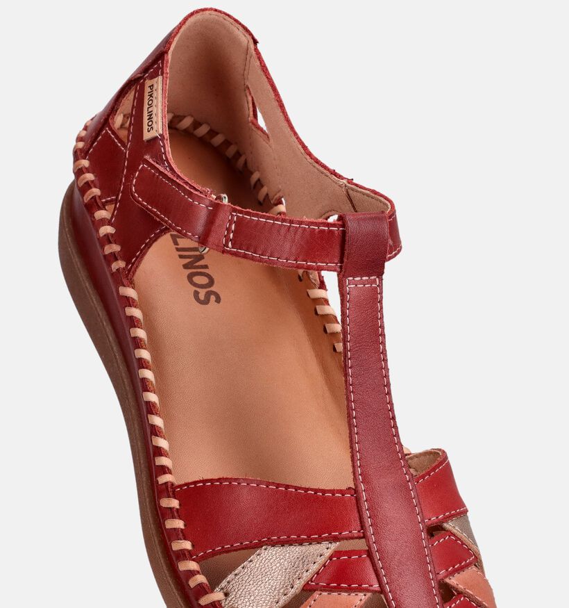 Pikolinos Cadaques Sandales plates en Rouge pour femmes (370549)