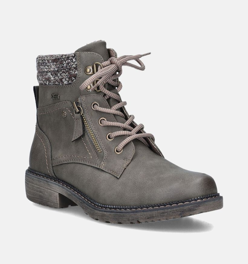 Relife Boots à lacets en Vert kaki pour femmes (349218)