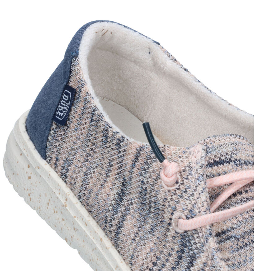 HEYDUDE Wendy Sox Blauwe Instappers voor dames (324950) - geschikt voor steunzolen