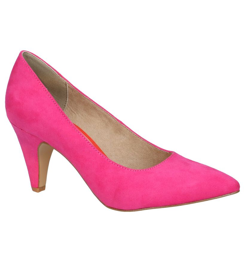 Oker Gele Pumps s. Oliver in stof (242489)