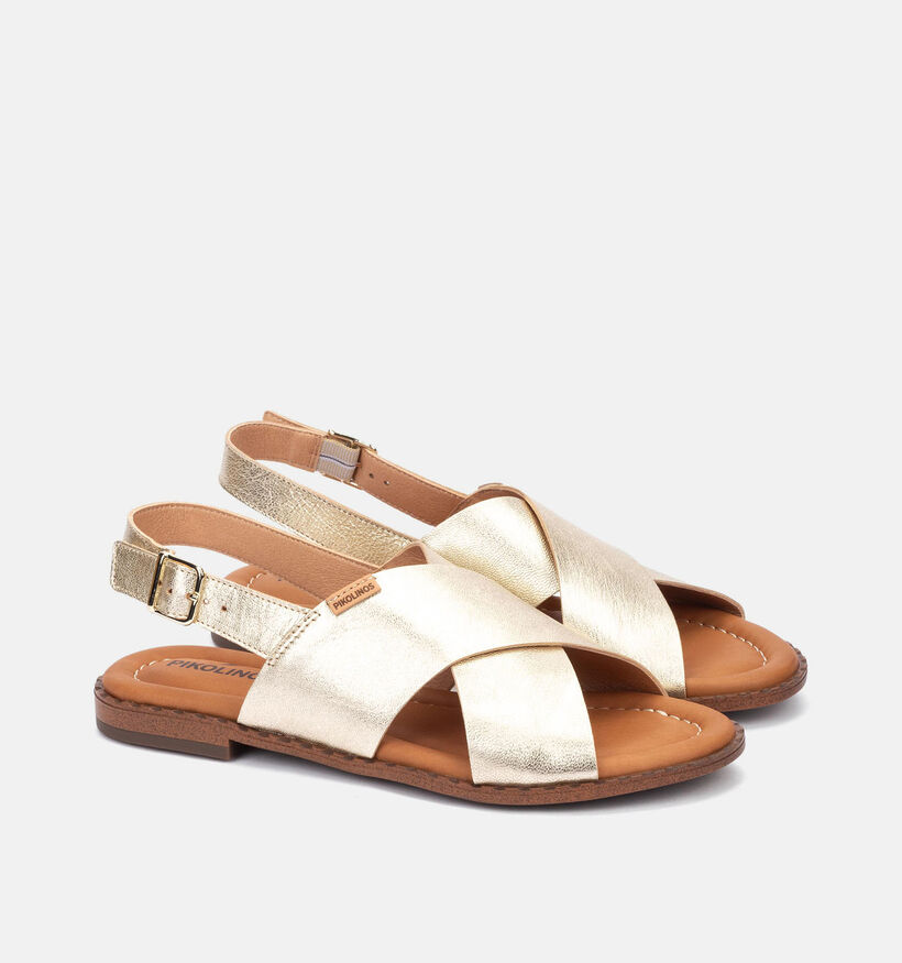 Pikolinos Algar Sandales plates en Or pour femmes (370551)