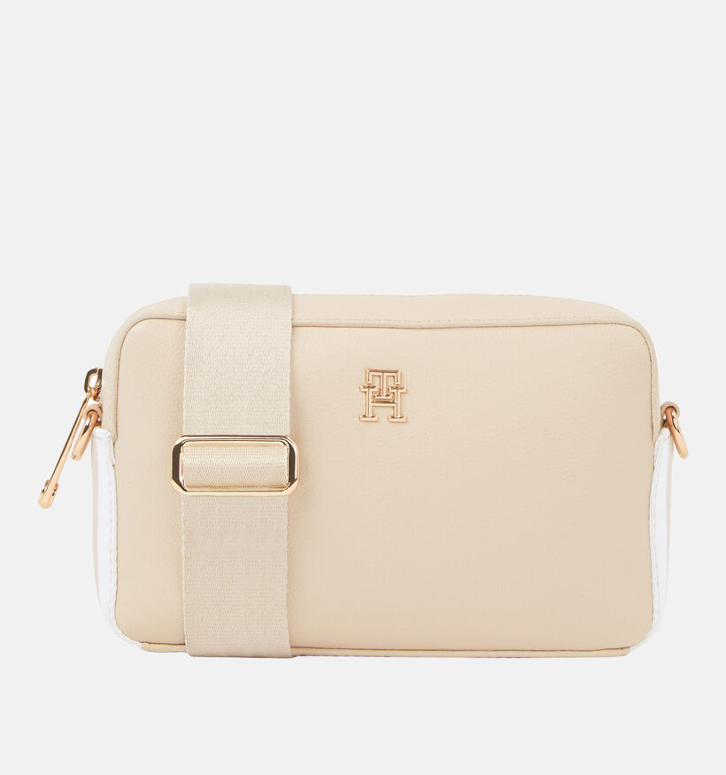 Tommy Hilfiger Essential SC Camera Bag Sac port&eacute; crois&eacute; en Beige pour femmes (343592)