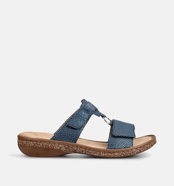 Rieker Slippers Blauw