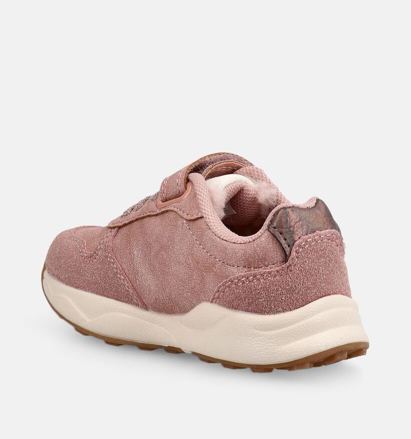 Milo & Mila Baskets basses en Rose/Leopard pour filles (379352)