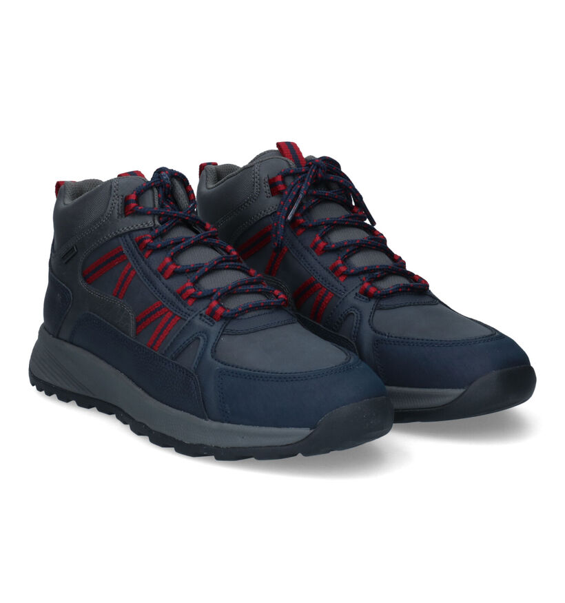 Geox Terrestre Chaussures de randonnée en Bleu en simili cuir (313677)