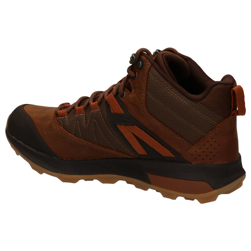 Merrell Zion Chaussures de randonn&eacute;e en Kaki en cuir (290072)