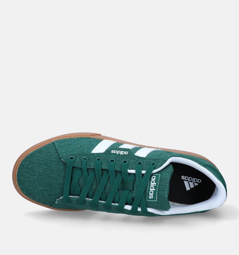 adidas Daily 3.0 Baskets en Vert pour hommes (329387)