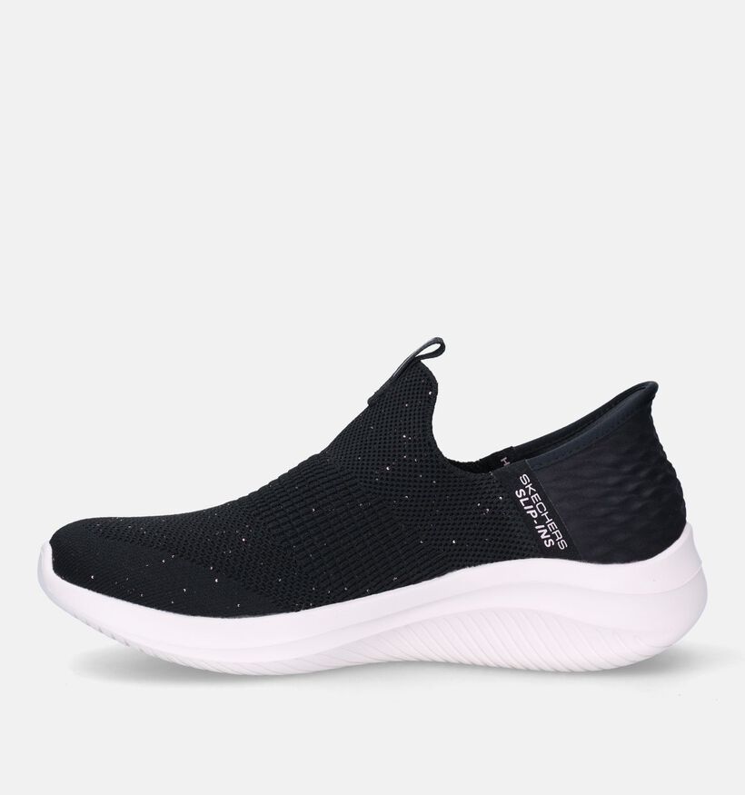 Skechers Slip-ins Ultra Flex 3.0 Shiny Night Baskets slip-ons en Noir pour femmes (334192) - pour semelles orthopédiques