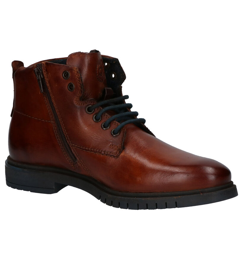 Bugatti Bottines en Cognac en cuir (255352)