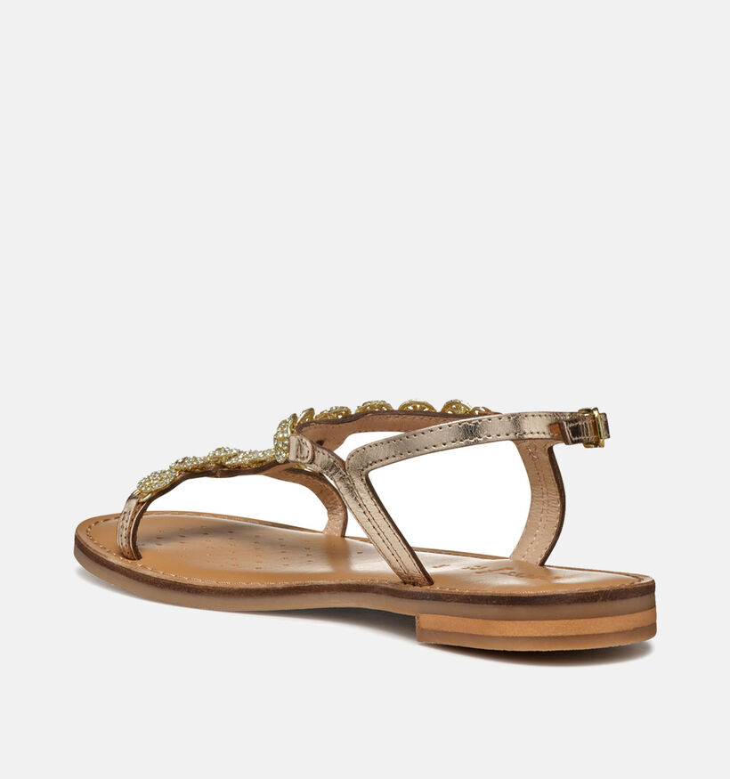 Geox Maddalusiac Gouden Sandalen voor dames (351677)