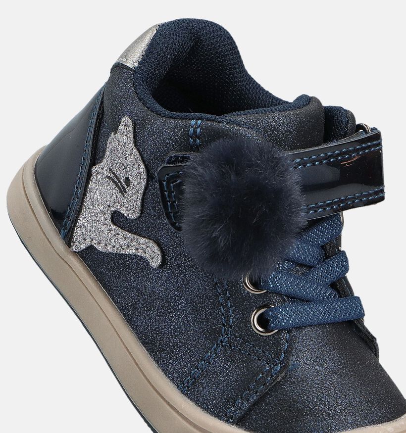 Milo & Mila Blauwe Velcroboots voor meisjes (362938)