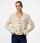 Pieces Nina Lichtbeige Cardigan voor dames (361125)