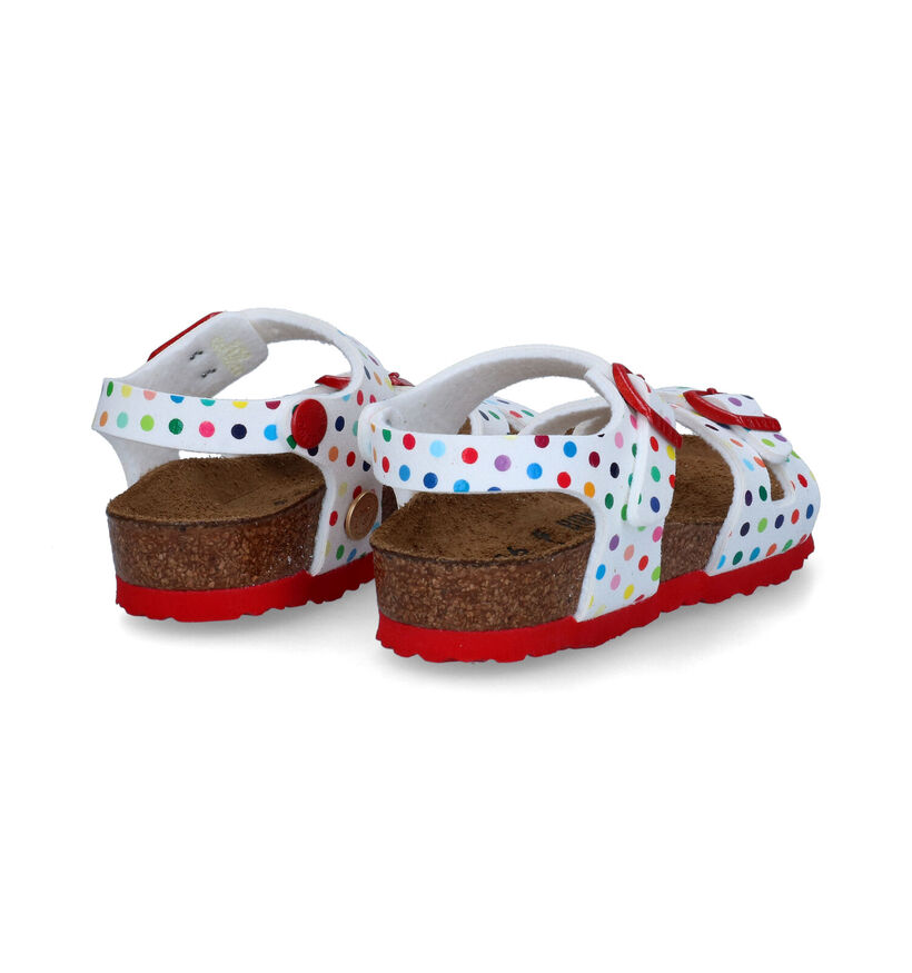 Birkenstock Rio Sandales en Rose en simili cuir (322467)