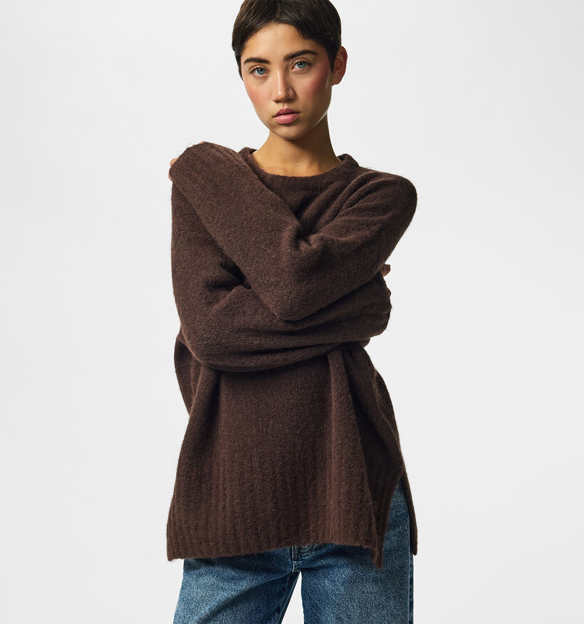 Pieces PCTina Pull en Marron pour femmes (378370)