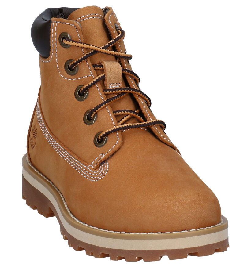 Timberland Courma Kid 6 Inch Bottines en Naturel pour filles, garçons (345266) - pour semelles orthopédiques