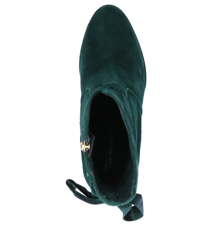 Tamaris Bottes basses en Vert foncé en daim (257072)