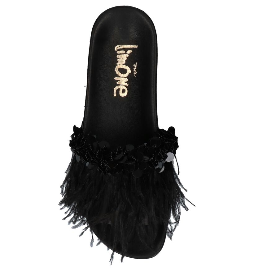 Zwarte Elegante Slippers Via Limone in leer (218796)