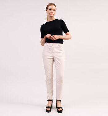Geklede broek beige