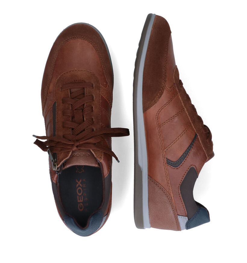 Geox Renan Chaussures basses en Noir en cuir (313676)
